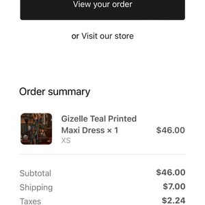 12th Tribe Giselle Maxi - Teal and cognac. Size XS